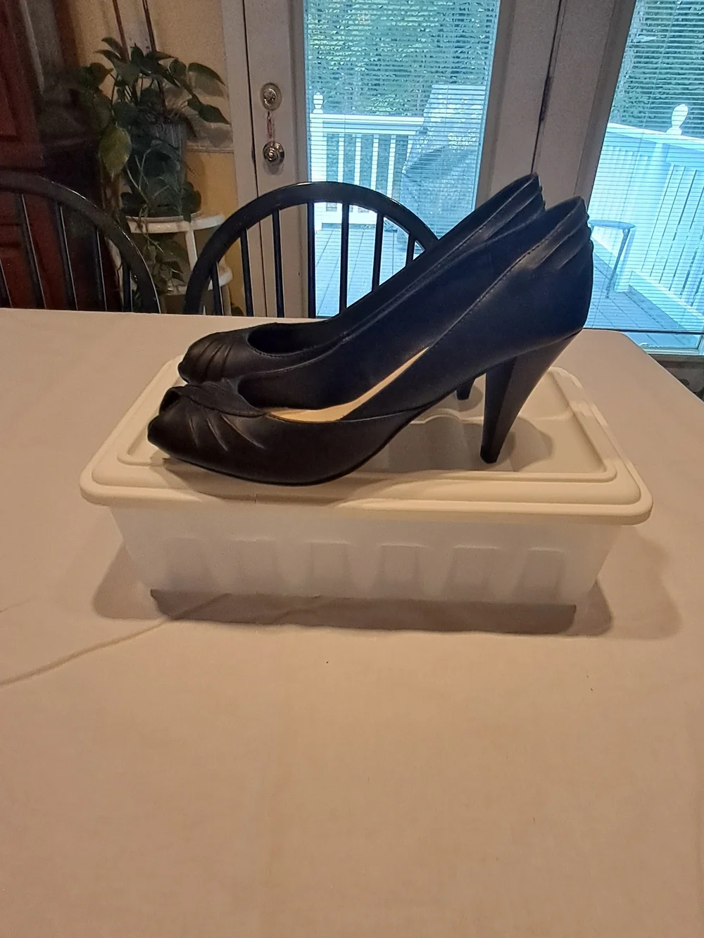CATO Black Women's Peep-Toe Heels Size‎ 8